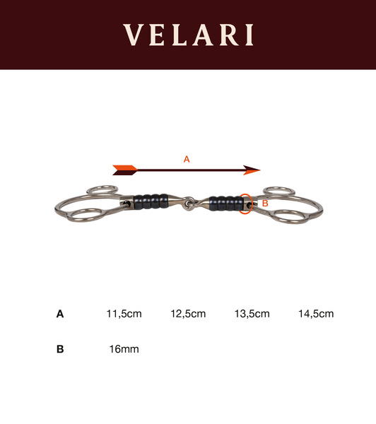 Wielokrążek Velari – pojedynczo łamany Pessoa 2,5 Ring Cherry Roller Sweet Iron
