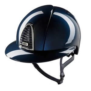 Kask jeździecki z szerokim daszkiem KEP Italia Cromo 2.0 Blue Shine