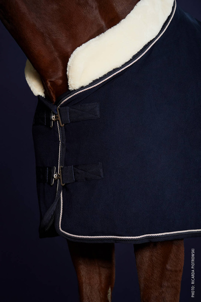 Derka polarowa z kołnierzem Schockemöhle Sports Premium Faux Fur