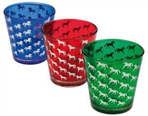 Świeczniki z wzorem koników HR