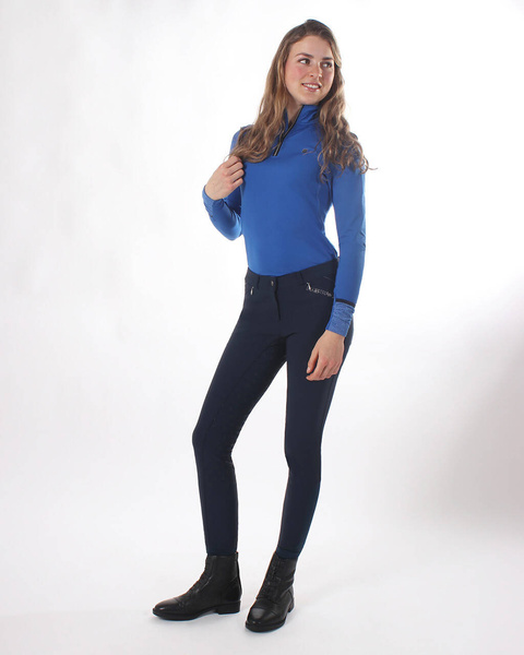 Bryczesy damskie z pełnym lejem silikonowym QHP Scottie - zimowe