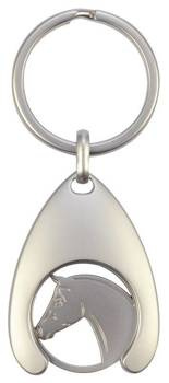 Breloczek z żetonem do koszyka HR Głowa konia