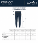 Chłopięce bryczesy jeździeckie z kolanowym lejem silikonowym Kentucky Ridingwear Miami