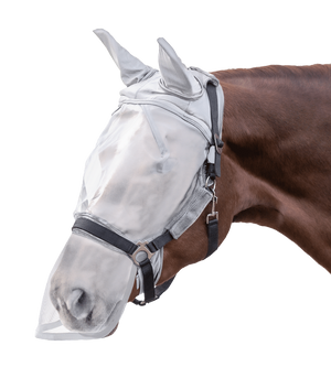 Maska przeciw owadom z osłoną nosa dopinana do kantara Waldhausen Premium