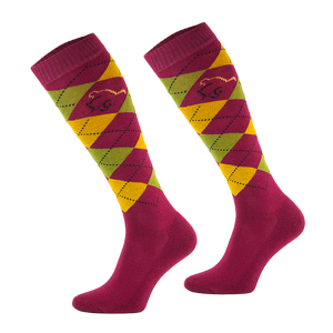 Podkolanówki jeździeckie Comodo Karo Design