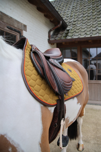 Czaprak wszechstronny Kentucky Horsewear Onion Quilt Neon Leather