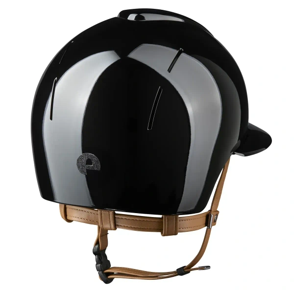 Kask jeździecki z szerokim daszkiem KEP Italia Smart Nova Polish Black/Beige Star Black