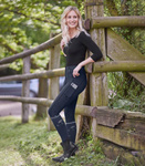 Bryczesy damskie z pełnym lejem silikonowym ELT Fenja