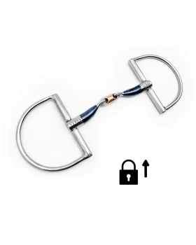 Wędzidło D-ring FAGER Mattias Sweet Iron - podwójnie łamane