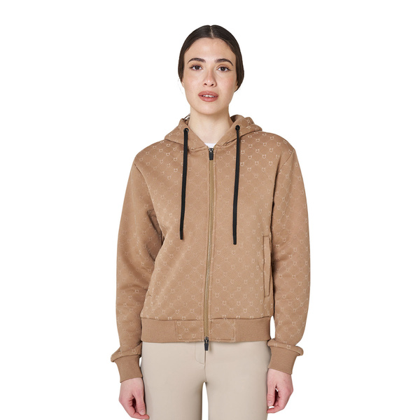 Bluza damska z kapturem Equestro Monogram