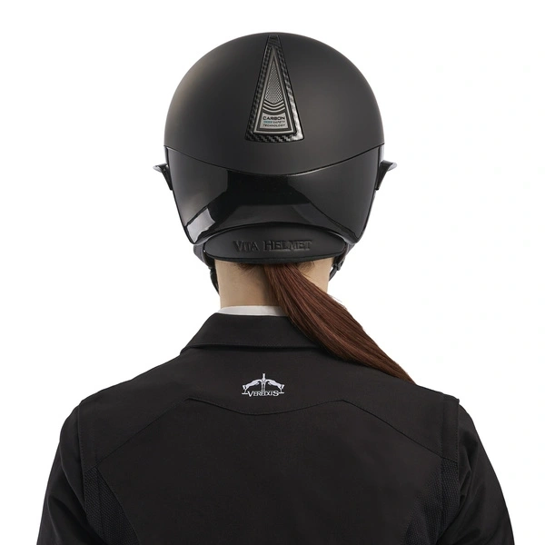 Kask jeździecki z szerokim daszkiem Veredus Vita Carbon Matte