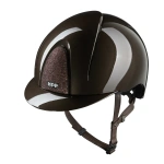 Kask jeździecki KEP Italia Smart Nova Polish Brown Star Brown