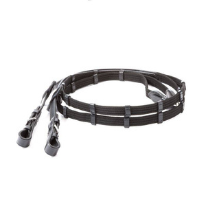 Wodze parciane z podwójnymi stoperami Kavalkade - szerokość 19 mm