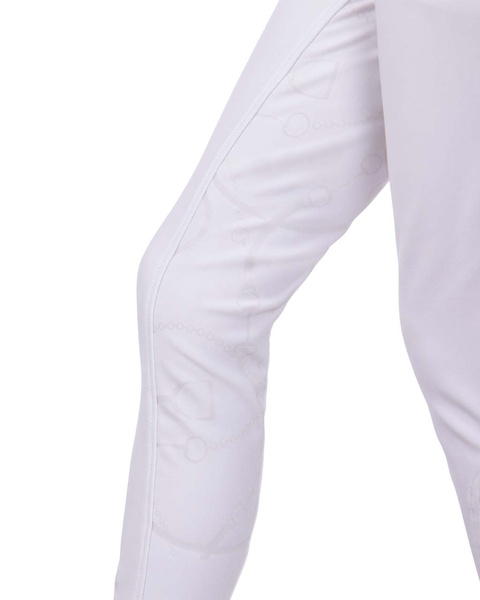 Bryczesy konkursowe z pełnym lejem silikonowym QHP Carrie Junior