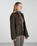 Damska kurtka jeździecka w stylu Harrington z wełnianą strukturą Fager Frida Harrington Jacket
