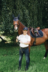 Nauszniki klasyczne Kentucky Horsewear Wellington Leather