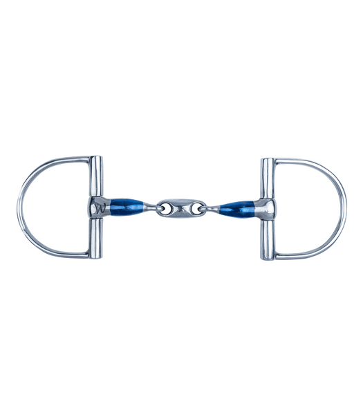 Wędzidło D-ring Waldhausen Sweet Iron - podwójnie łamane