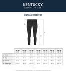 Damskie bryczesy jeździeckie z kolanowym lejem silikonowym Kentucky Ridingwear Miami