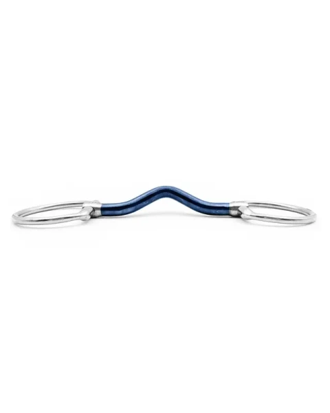 Wędzidło oliwkowe FAGER Harald Sweet Iron - sztanga z portem językowym