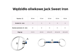 Wędzidło oliwkowe FAGER Jack Sweet Iron - podwójnie łamane