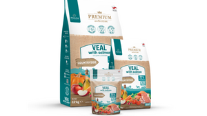 Karma sucha dla psów Pokusa  - Cielęcina z łososiem