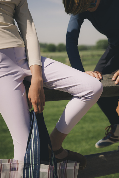 Dziewczęce legginsy jeździeckie z kolanowym lejem silikonowym Kentucky Ridingwear Miami
