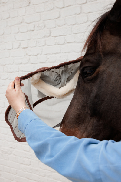 Maska przeciw owadom z futerkiem Kentucky Horsewear Skin Friendly