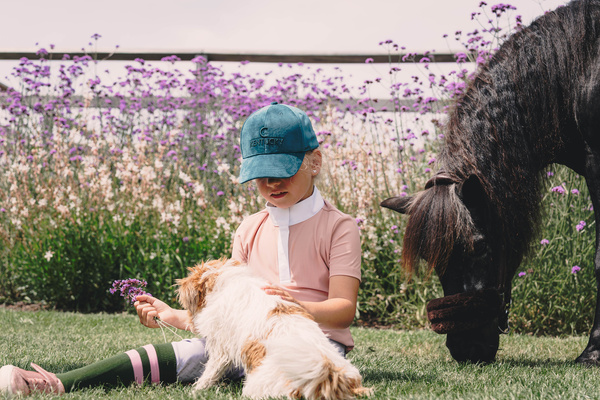Czapka z daszkiem Kentucky Horsewear Velvet - dziecięca