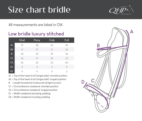 Ogłowie z nachrapnikiem hanowerskim QHP Luxury