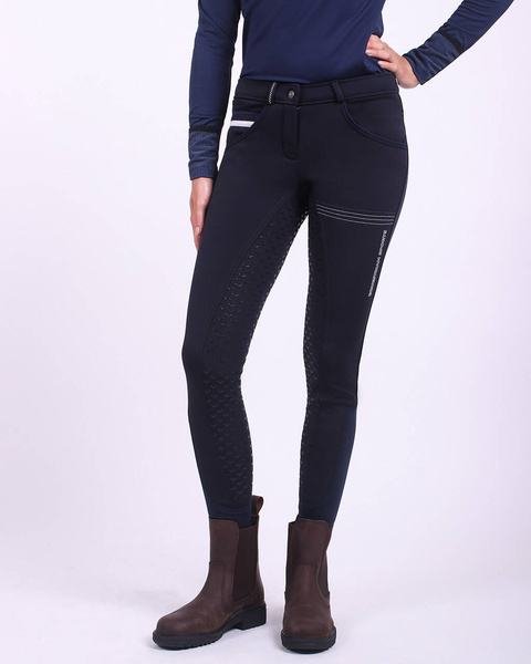 Bryczesy softshell z pełnym lejem silikonowym QHP Emma