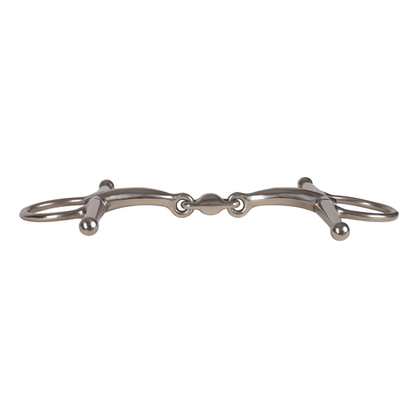 Wędzidło z wąsami Velari Stainless Steel - podwójnie łamane