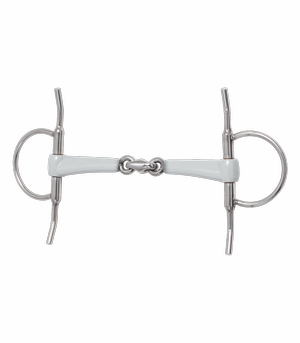 Wędzidło oliwkowe z wąsami Beris - podwójnie łamane