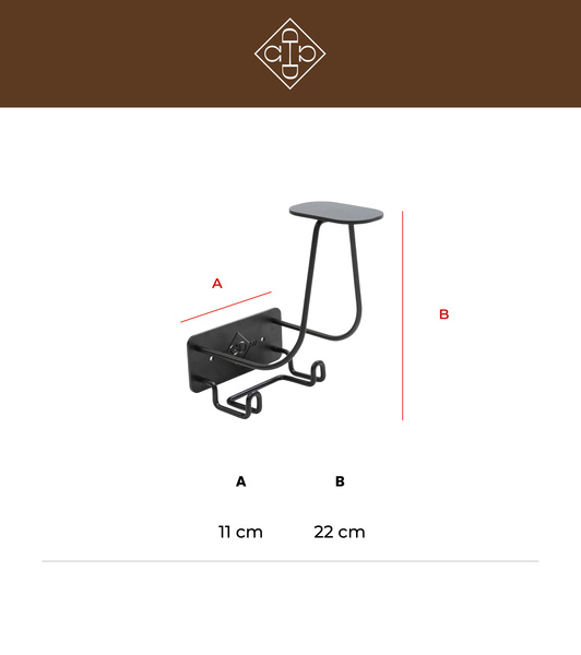 Wieszak na kask z dwoma haczykami Grooming Deluxe