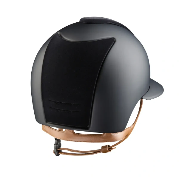 Kask jeździecki z szerokim daszkiem KEP Italia Cromo 2.0 Black/Beige Matt Velvet