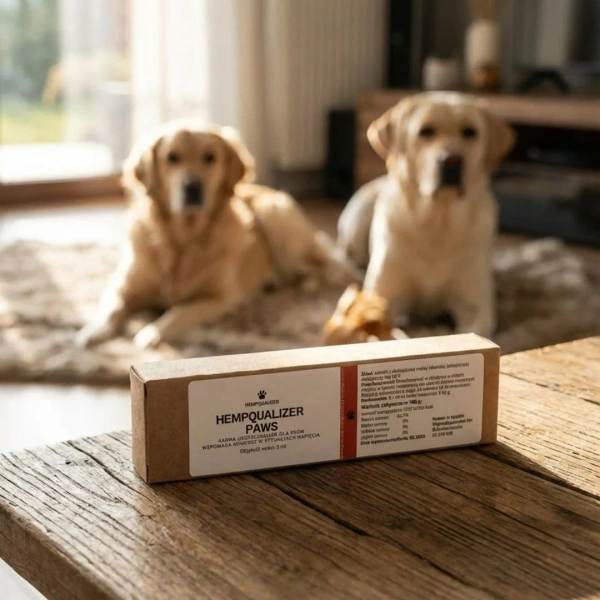 Pasta wspierająca spokój i komfort dla psów Hempqualizer Paws