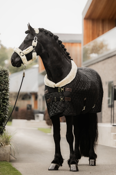Kantar obszyty w całości syntetycznym futrem Kentucky Horsewear Sheepskin Shipping