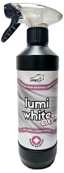 Spray usuwający plamy z jasnej sierści koni Jump It Lumi White OXY