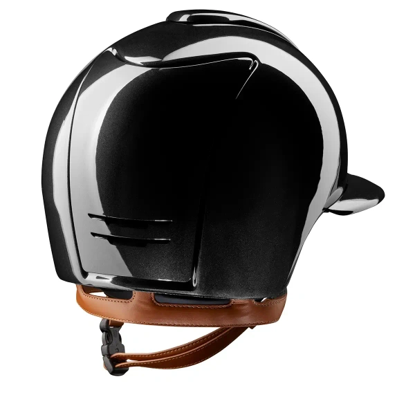 Kask jeździecki z szerokim daszkiem KEP Italia Cromo 2.0 Black/Beige Shine