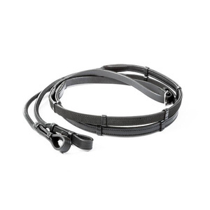 Wodze skórzano-gumowe ze stoperami Kavalkade - szerokość 16 mm