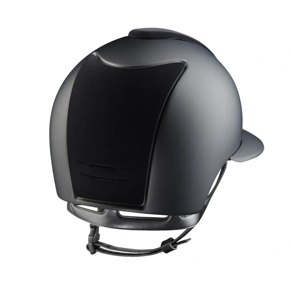 Kask jeździecki z szerokim daszkiem KEP Italia Cromo 2.0 Black Matt Velvet