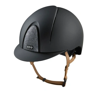 Kask jeździecki KEP Italia Smart Nova Textile Black/Beige Star Silver