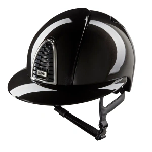 Kask jeździecki z szerokim daszkiem KEP Italia Cromo 2.0 Black Shine