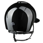 Kask jeździecki z szerokim daszkiem KEP Italia Smart Nova Polish Black Star Silver