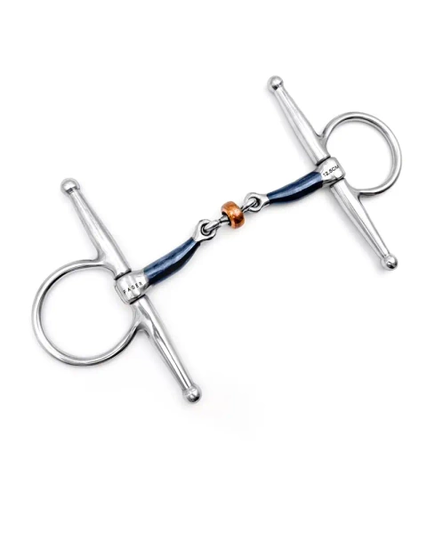 Wędzidło z wąsami FAGER Julia Sweet Iron - podwójnie łamane