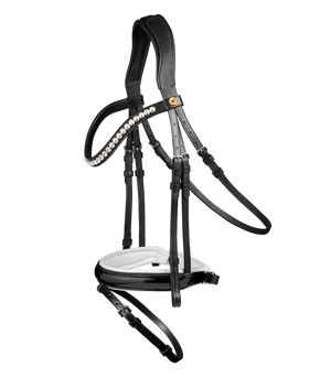 Ogłowie z nachrapnikiem szwedzkim Waldhausen S-Line Timeless