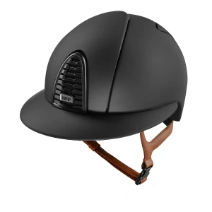 Kask jeździecki z szerokim daszkiem KEP Italia Cromo 2.0 Black/Beige Matt