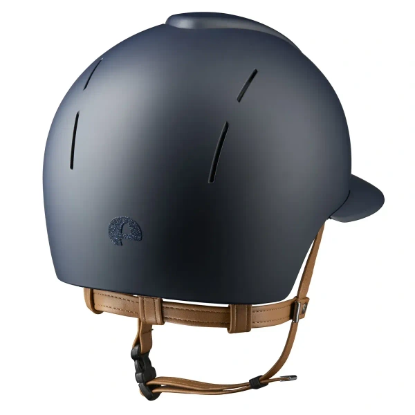 Kask jeździecki z szerokim daszkiem KEP Italia Smart Nova Blue/Beige Textile Star Blue