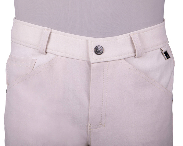 Bryczesy młodzieżowe z lejem silikonowym QHP Filip Junior