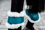 Ochraniacze tylne z futrem Kentucky Horsewear Young Horse TPU