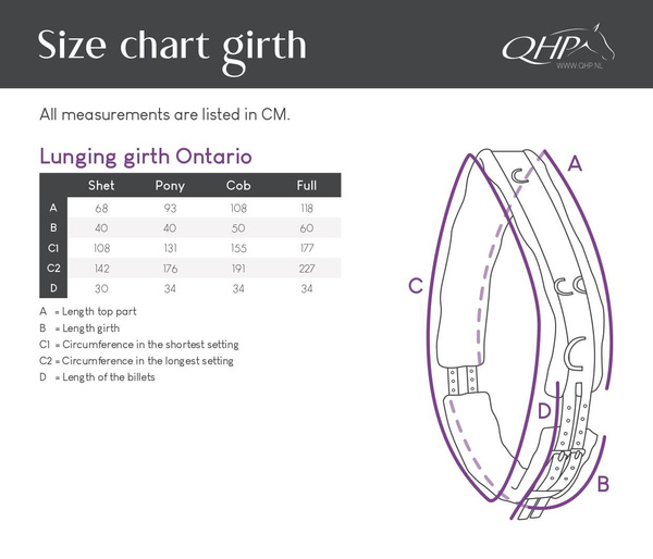 Pas do lonżowania QHP Color